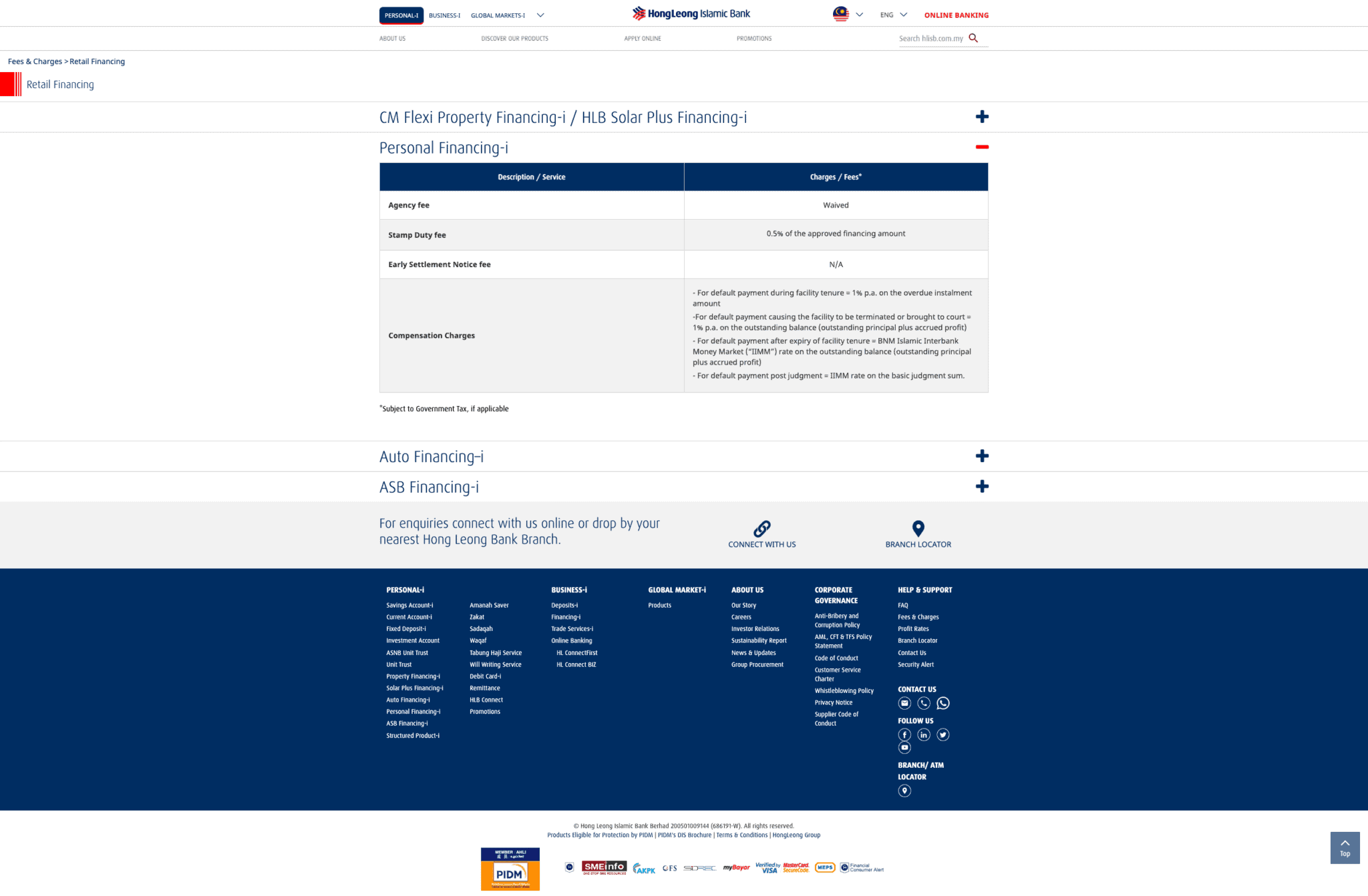 Jadual Pinjaman Peribadi Hong Leong Bank 2023 (Bayaran Balik)